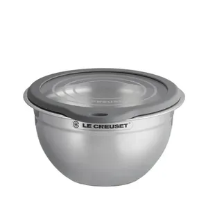 Bowl Inox com Tampa de Vidro Le Creuset 27 CM-UN