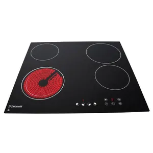 Cooktop Elétrico 4 Bocas Vitrocerâmica Touch Safanelli Preto / 220V