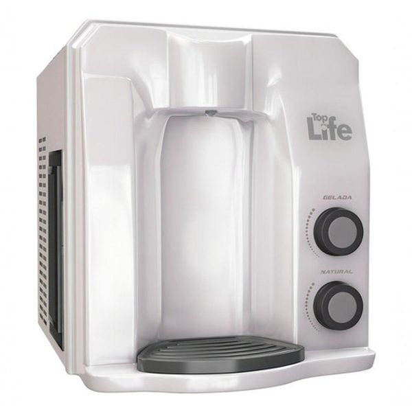 Filtro Super Água Alcalina Ph 9,5 Ionizada Gelada Flex He Top Life Branco 110V