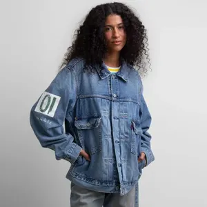 Jaqueta Jeans Trucker Levi's® x Piet Lavagem Clara - XL USA | GG BR