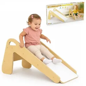 Escorregador Infantil Montessori em MDF Educativo com Pintura Atóxica Até 35kg Junges Escorregador Infantil Montessori MDF Educativo Até 35kg Junges