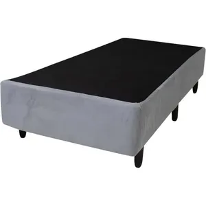 Base Cama Box Americana Solteiro Universal Cinza 88x188x26cm