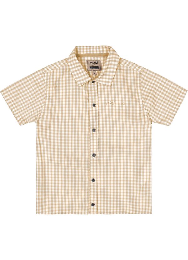 Camisa em Tafetá infantil menino Mundi - 10