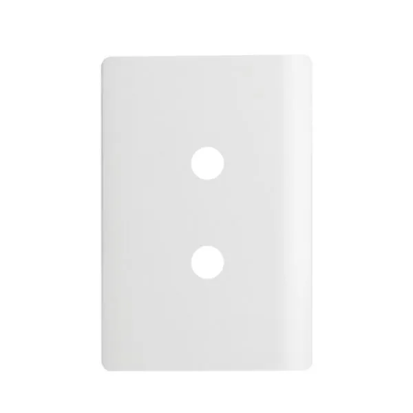 Placa 4x2 com 2 Furos + Suporte Branco da Linha Novara - 1100/88 - DICOMPEL