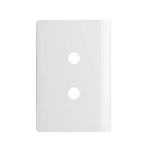 Placa 4x2 com 2 Furos + Suporte Branco da Linha Novara - 1100/88 - DICOMPEL
