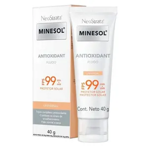 Protetor Solar Facial Minesol Antioxidant Fluido Fps99 40g Protetor Solar Facial Neostrata Minesol Antioxidant Fluido Fps99 40g