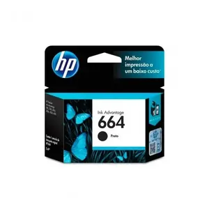 Cartucho Hp 664 Jato De Tinta Preto 2ml - F6v29ab