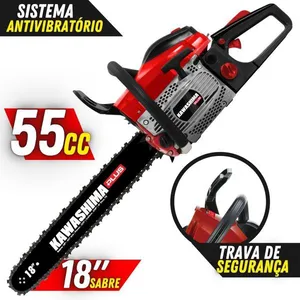 "Motosserra Kawashima Kcs550p à Gasolina 55cc C/ Sabre De 18"""