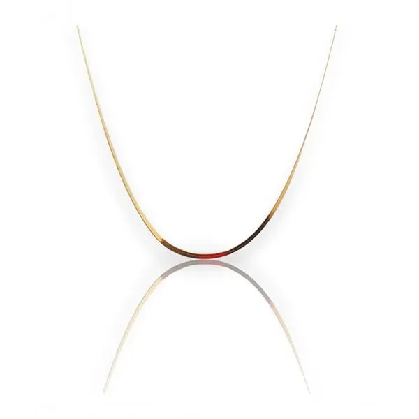 Corrente Fita Dourada 45 Cm Dourado