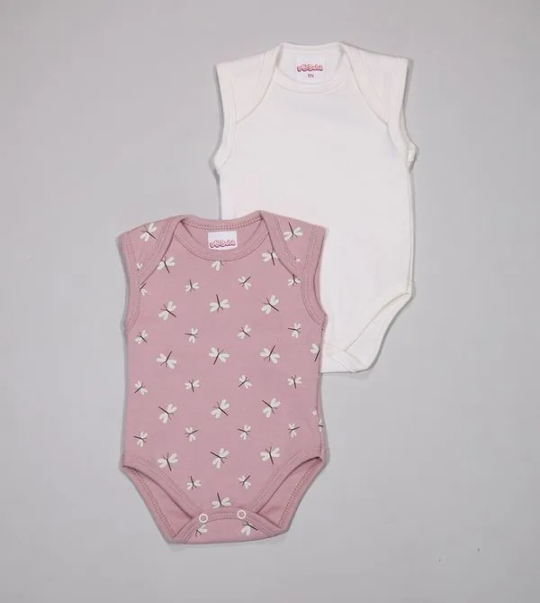 Kit Body Regata Libélula com 2 Unidades De 0 a 12 meses Rosa - G