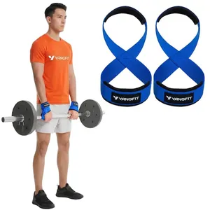Strap 8 Grip Alta Perfomance Yangfit Para Musculação Stiff