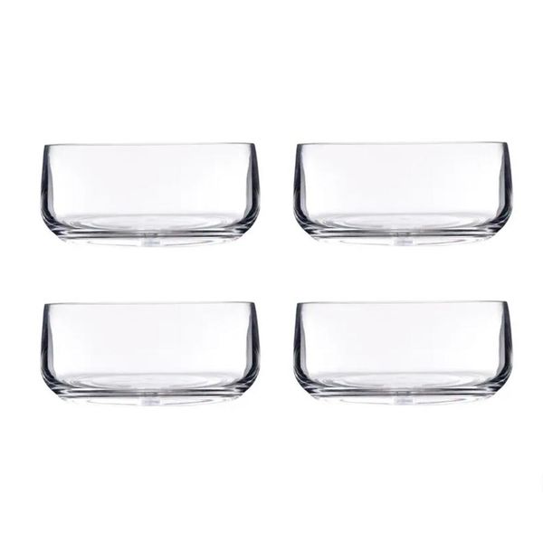 Jogo de saladeiras/bowls em acrílico Kenya 4 peças 13,8cm