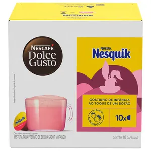 Café em Cápsula NESCAFÉ DOLCE GUSTO Nesquik Morango 10 Cápsulas 150g