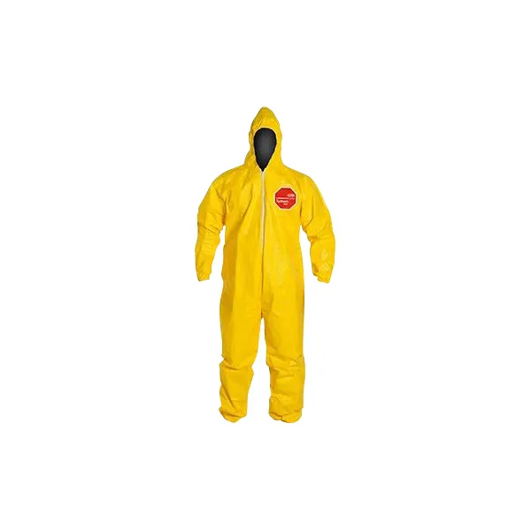 Macacão de Proteção Química Tychen com Capuz Amarelo - DUPONT GG