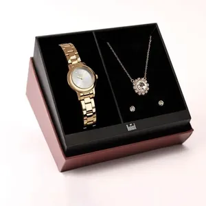Kit Relógio Feminino Dumont DU2035MOO-K4K Aço Pequeno Dourado Mostrador Prata Resistente à Água Kit Relógio Feminino Dumont DU2035MOO-K4K Aço Pequeno Dourado Mostrador Prata