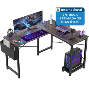 Mesa Gamer Em Formato De L Sweetcrispy Cinza A-MBI