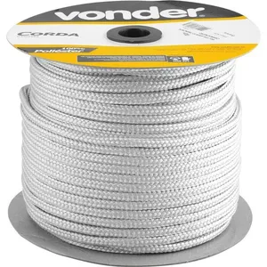 Corda Multifilamento Trançada 10mm x 147m Branca - VONDER