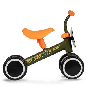 Bicicleta de Equilíbrio Infantil Kit Kat Tk3 Aro 6 com 4 Rodas Verde Track & Bikes Bicicleta de Equilíbrio Infantil Kit Kat Tk3 Aro 6 Verde Track & Bikes