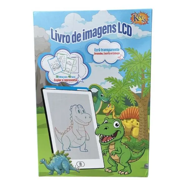 Livro Lousa Imagens LCD Meninos LIVRO LOUSA IMAGENS LCD MENINO