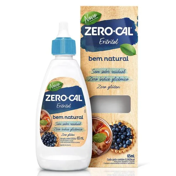 Adoçante Líquido Zero-Cal Eritritol 65ml ADOC ZERO CAL 65ML ERITRITOL