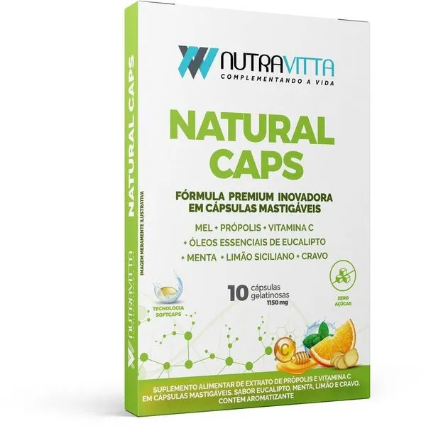 Nutravitta Natural 750mg 10 Cápsulas Sorocaps NUTRA VITTA NATURAL