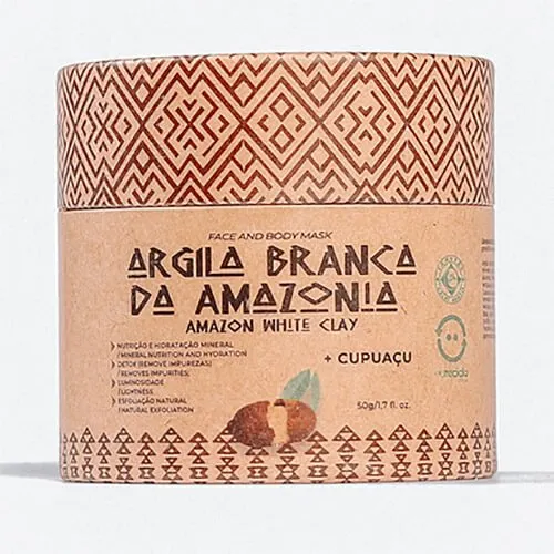Argila Branca da Amazônia + Cupuaçu Bio 50g Simbioze Amazônica