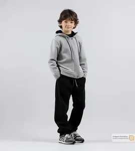 Conjunto Moletom com Capuz Estilo Cinza - 6