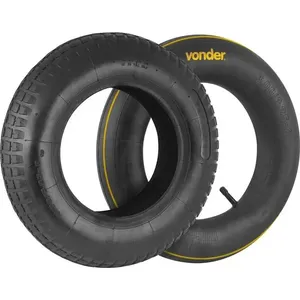 Pneu para carrinho 3,25" x 8" 2 Lonas com câmara - VONDER