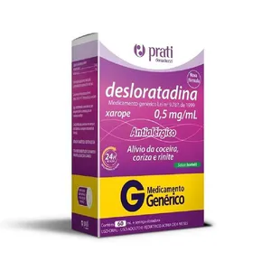 Desloratadina Xarope Genérico Prati-Donaduzzi 0,5mg/ml 60ml DESLORATADINA XPE 0,