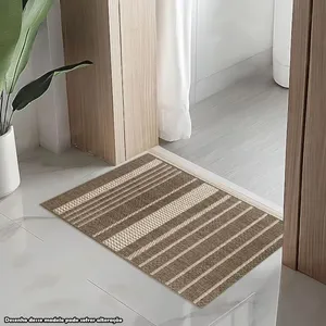 Tapete Passadeira PS-37 66x100CM Sisal Polipropileno Base Antiderrapante Rústico para Ambiente Multiuso Mescla Tapete Passadeira PS-37 66x100CM Sisal Polipropileno Rústico para Ambiente Multiuso Mescla