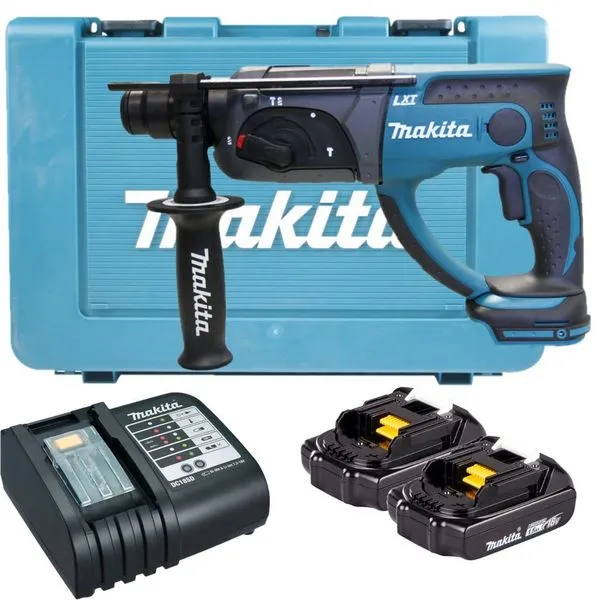 Martelete Combinado Makita 18V Dhr202y001 Kit 2 Bateria