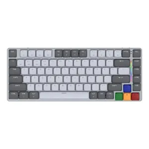 Teclado Gamer Fantech Mecânico 75% RGB Super Maxfit Air83 MK915 Cinza
