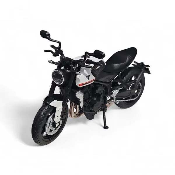Miniatura de Moto Triumph Trident 660 em Escala 1:18 com Detalhes Realistas e Rodas de Borracha Californ Toys Miniatura de Moto Triumph Trident 660 Escala 1:18 com Detalhes Realistas Californ Toys