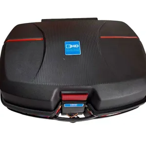Baú Moto Bauleto BHD 47 Litros Bagageiro Universal Preto (MP)