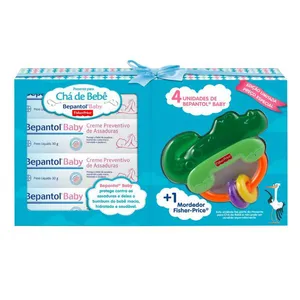 Kit Bepantol Baby Chá De Bebê C/4 Unidades + Mordedor