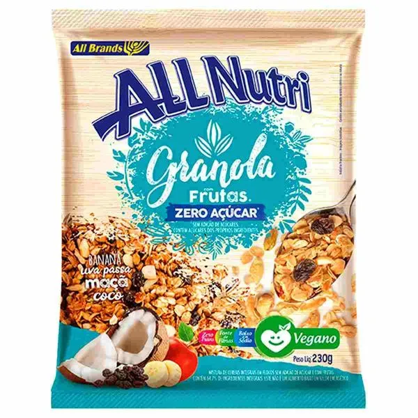 Granola Com Frutas AllNutri Sem Açúcar 230g