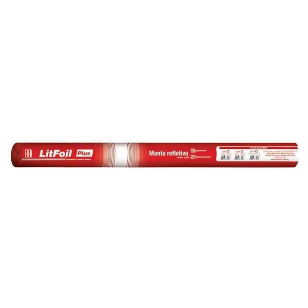 Manta Termica Litfoil com 2 Faces 50m² - 0800.00089.0050RL - BRASILIT MANTA TERMICA SUBCOBERTURA LITFOIL 2 FACE 50M2