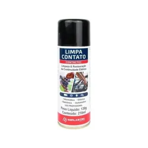 Spray Limpa Contato Contactec 130g 210ml para Limpeza Instantânea de Circuitos Desenergizados Implastec Spray Limpa Contato Contactec 130g 210ml para Eletrônica Elétrica e Informática Implastec