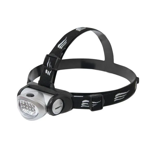 Lanterna de Cabeça Turbo LED 20 Lúmens com Iluminação de 8 Leds e Ajuste de Ângulo Resistente à Água Preto Turbo Lanterna de Cabeça Turbo LED 20 Lúmens com 8 Leds Resistente à Água e Ajuste de Ângulo Preto Turbo