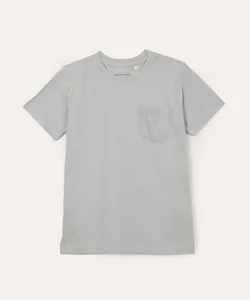 camiseta de algodão infantil com bolso azul 6
