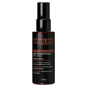 Mousse Hidratante - Hidrata Reconstrói Fortalece Barba e Cabelo 75mL Barbalhada