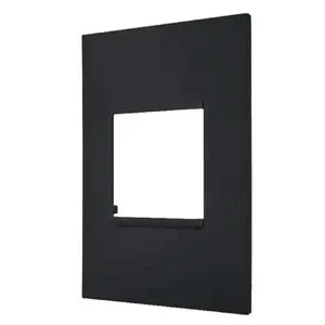 Placa 4x2 2 Postos Adjacentes Legrand Pial Plus+ Preto 618502PT (MP)