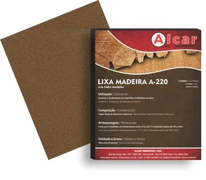 Folha de Lixa para Madeira 225x275mm Grão 60 A-220 Alcar