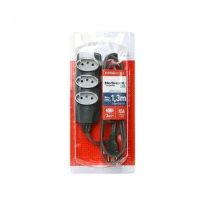 Extensão Elétrica Noshock90 DN1906 3X0,75 2P+T 10A de Alta Performance Resistente a Choques e Vibrações Grafite Daneva Extensão Elétrica Noshock90 DN1906 3X0,75 2P+T 10A Resistente a Choques e Vibrações Grafite Daneva