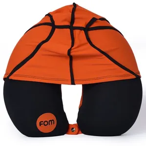 Almofada de Pescoço Clássica com Capuz Bola de Basquete