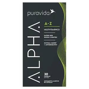 Complemento Alimentar A-Z Puravida Alpha 30 Cápsulas