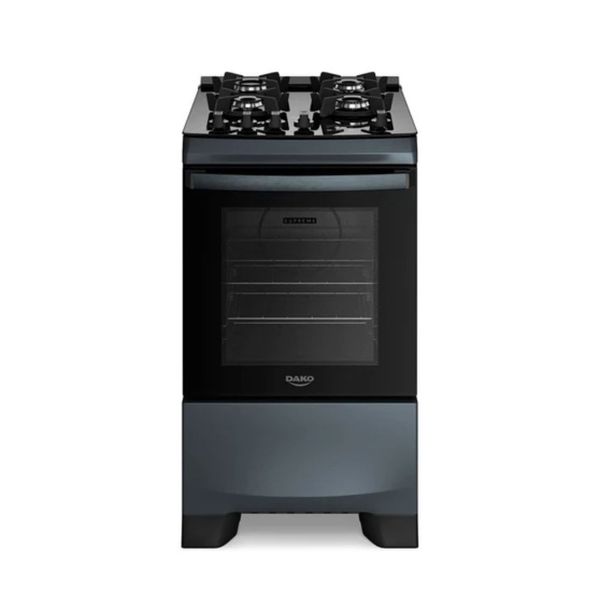 Fogão 4 Bocas Dako Supreme Acendimento Automático | Titanium (Bivolt)