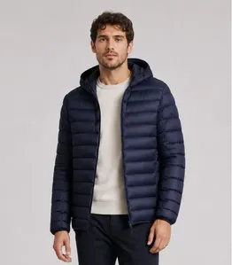 Jaqueta Masculina Puffer Com Capuz All Free Azul M