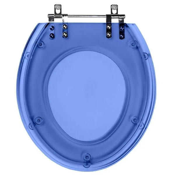 Tampa De Vaso Azul Transparente Para Vaso Incepa Flamingo