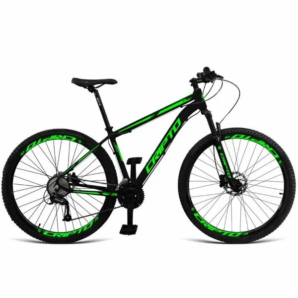 Bicicleta Aro 29 Cripto 24v Acera Freio Hidraulico Trava K7 Mountain Bike Quadro Alumínio 24 Marchas Cripto Bikes Preto Bicicleta Aro 29 Cripto 24v Acera Freio Hidraulico Trava K7 Quadro Alumínio 24 Marchas Cripto Bikes